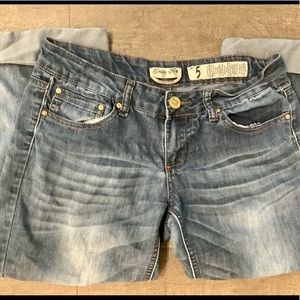 Indigo Rein Boyfriend crop jeans size 5